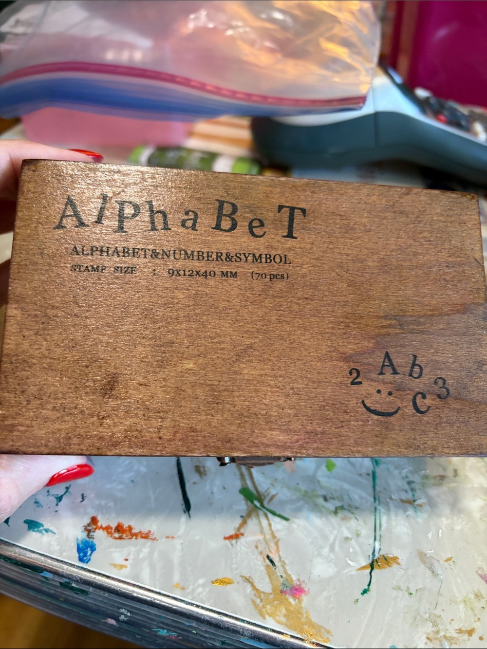 Vintage Rubber Stamp Letter Set
